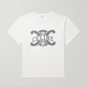 Celine Homme Logo Cotton T-Shirt Men’s Small in great condition